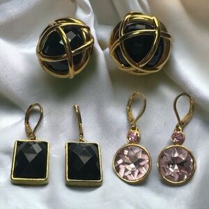 Vintage Joan Rivers Rhinestone Earrings